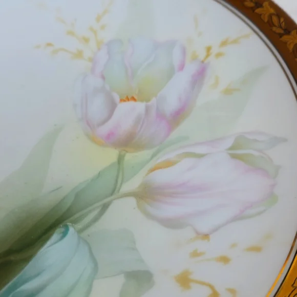 Vintage China RS Germany Tulips with Gold Leaf Edge - Picture 8 of 8